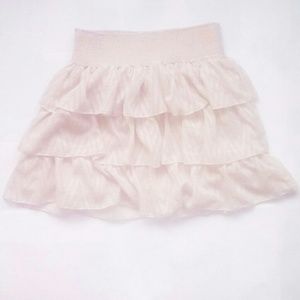 Layered mini skirt